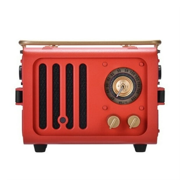 Radiooo Building Block Series Retro Wild Style FM Radio Outdoor Portable Metal Bluetooth Speaker Subwoober ,High Sound