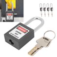 thumbnail image 4 of Padlocks Set, 5 Set 1.5in Security Lockout Nylon Steel Lockout Tagout Kit Insulation Engineering Loto  With 10 Keys For Machine Manufacturing, 4 of 8