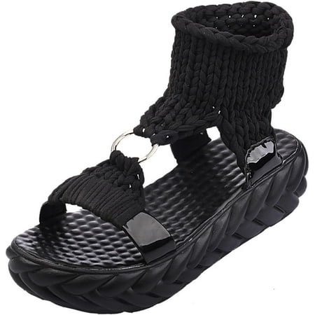 

Sandals For Women Bummyo Women S Sandals Flat Wedge Sandals Summer Fashion Platform Sandals Comfortable Large Size Casual Shoes