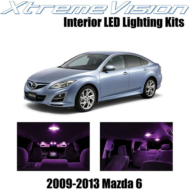 Glatte Officer Janice XtremeVision Interior LED for Mazda 6 2009-2013 (7 Pieces) Pink Interior  LED Kit + Installation Tool - Walmart.com