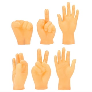 Daily Portable Tiny Finger Hands 2 Pack - Little Finger Puppets, Mini  Rubber Flat Hand, Miniature Small Hand Puppet Prank from Tiktok - 1 Left  and