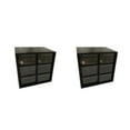 thumbnail image 2 of relayinert Plastic Functional And Stylish Jiugongge Storage Drawer - Easy Access With Multiple Colors black Six Palaces Grid 2Set, 2 of 6