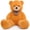 Orange, variant on MaoGoLan 35'' Brown Footprints Teddy Bear Stuffed Animal Giant Teddy Bear Plush Toy