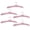pink, variant on Ulxkmt 5Pcs Wine Red Silk Satin Padded Clothes Hangers Soft Sponge Hangers for Bridal Dress 38x13.5cm