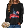 thumbnail image 4 of Leey-World USA T Shirt Patriotic American Flag Men Women Kids July 4th T-Shirt Womens Patriotic Shirts(Black,L), 4 of 9