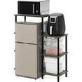 thumbnail image 2 of HomeStock Nordic Haven Kitchen Storage Shelf Tall-Finish:French Oak Gray/Black, 2 of 6