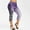 Purple, variant on YWDJ Tights for Women Workout Butt Lifting Plus Size Capris Jean Sports Yogalicious Print Patterned Summer Fashion Denim Utility Dressy Everyday Soft Printed Denim Base Size Jeggings Black XXL