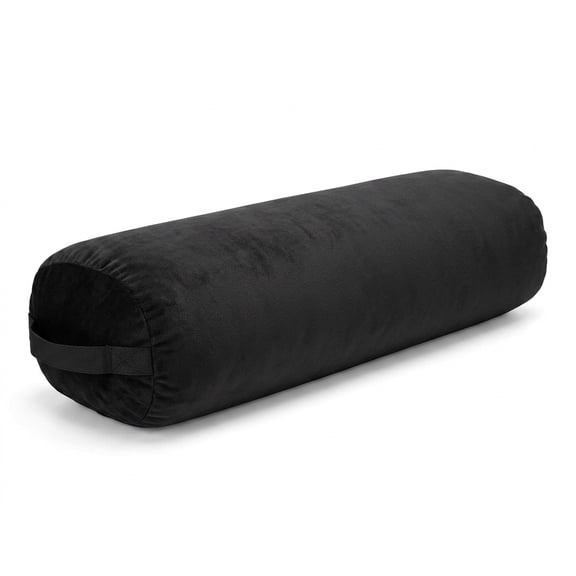 Yoga Bolster Pillow, 68x27x15cm High‑Density Foam Yoga Cushion with Removable Velvet Cover & Carrying Handle