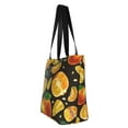 thumbnail image 4 of Gaeub Tangerine Printed Tote Bag Grocery Bag Reusable Shoulder Bag with Zip for School Kitchen Park DIY, 4 of 9