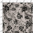 thumbnail image 2 of Soimoi Floral Print, Silk Fabric, Decor Sewing Fabric by The Yard 42 Inch Wide,Decorative Fabric for Shirts Suits Ties, Beige, 2 of 6