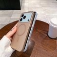 thumbnail image 4 of For iPhone 17 Pro Case Compatible with MagSafe Precise Cutouts Matte PC Phone Cover - Transparent Pu, 4 of 5