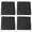 Black, variant on Marbhall 4Pcs Solar Light Replacement Top, Square Solar Panel Top Replacement Black