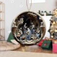 thumbnail image 3 of Luxcidy 3 Inch Christmas Nativity Scene Ornaments Christian Acrylic Ornament, Nativity Scene Christmas Tree Decorations, for Xmas Tree Holiday Winter Home Decor Religious Gift for Family, 3 of 7