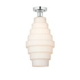 thumbnail image 4 of 616-1F-SG-G672-8-Innovations Lighting-Cascade - 5W 1 LED Semi-Flush Mount In Industrial Style-17.75 Inches Tall and 8 Inches Wide-Satin Gold, 4 of 5