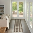 thumbnail image 3 of Nourison Positano 2'2" x 8' Natural Diamond Modern Flatweave Indoor/Outdoor Rug, 3 of 11
