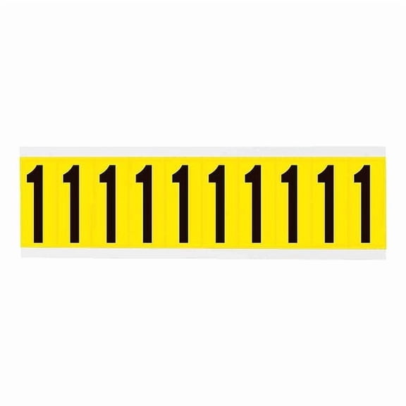 Brady Number Label,1-15/16in.H Character,Vinyl 3440-1