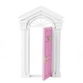 thumbnail image 3 of M Buder 1:12 Puerta de Casa de Muñecas en Miniatura Madera Rosa 14 cm / 5.5 inches, 3 of 9