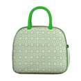 thumbnail image 2 of Lunch Bag Lunch Box for Women Reusable Insulated Lunch Cooler Bags,Large Capacity for Work Travel Picnic,Water-Resistant Green Geometry Lunch Tote Bag Gifts for Woman Mom Green, 2 of 6