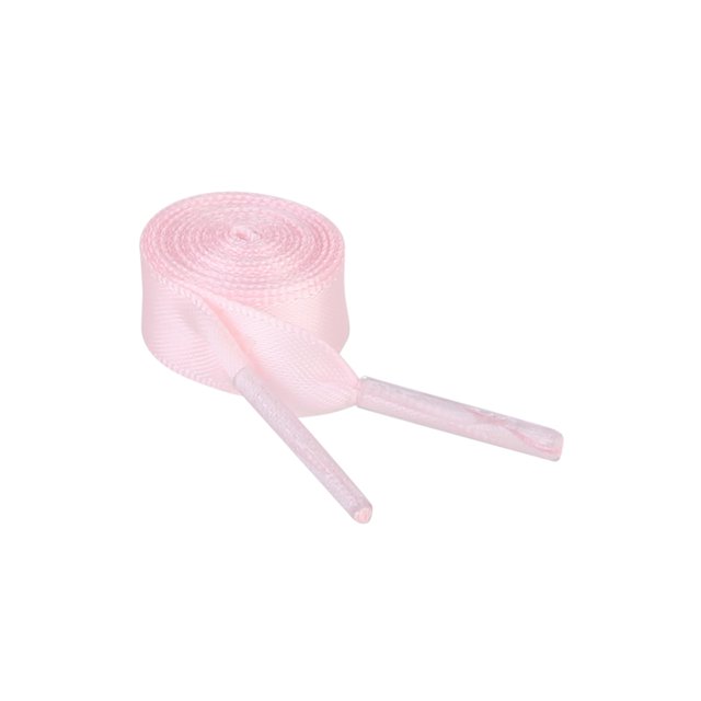 INSPIRE CHIC Unisex Solid Color Flat 0.4'' Wide Ribbon Shoelaces 2 Pairs 160cm/63" Pink