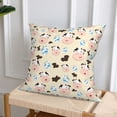 thumbnail image 6 of Throw Pillow Covers, cute cow_A Soft Square Pillow Cases with Invisible Zipper for Couch Bed Sofa, Farmhouse Fall Home Decor 18"x18", 6 of 7