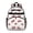 Fireman and Puppy White Pattern, variant on Fireman and Shield White Pattern Cute School Backpack Bag for School with Padded Back and Adjustable Shoulder Straps 15.25"x11.5"x5.25"