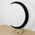 thumbnail image 3 of BalsaCircle 7.5 feet Black Half Crescent Moon Backdrop Stand Cover Spandex Fitted Wedding Arch Decorations Reception Photography, 3 of 8