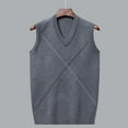thumbnail image 4 of JIKNTTR Men's Sweater Vest V Neck Slim Fit Casual Sleeveless Knitted Pullover Sweater Fashion Knitwear Pullover Thermal Shirts, 4 of 7