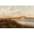thumbnail image 2 of Romanello, Diane 24x17 Black Ornate Wood Framed with Double Matting Museum Art Print Titled - View of Captree Bridge, 2 of 4
