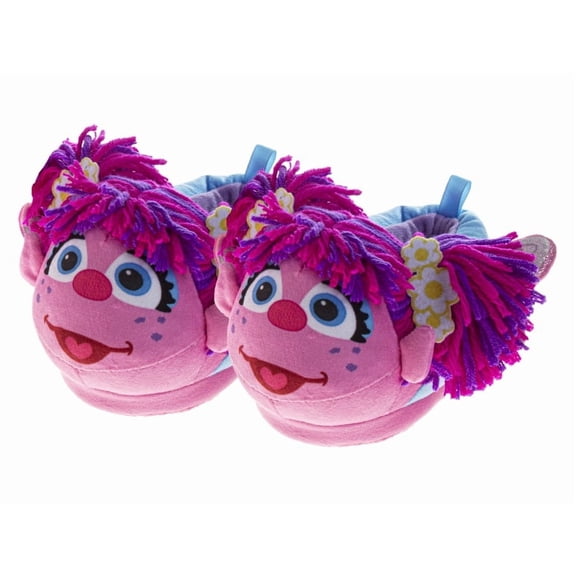 Sesame Street Abby Cadabby Dual Boys Slippers (Toddler Big Kids), Pink, Size: 5 6