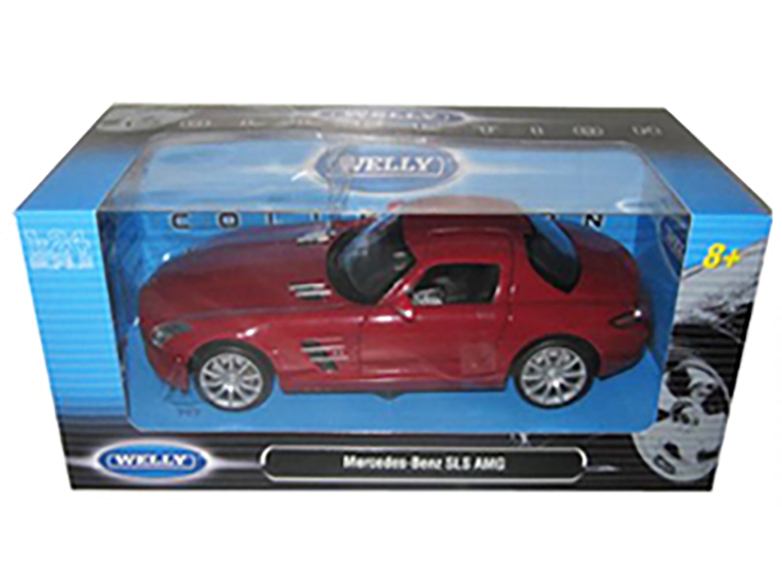 Mercedes SLS AMG Red 1/24 Diecast Model Car by Welly