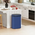 thumbnail image 5 of 13 Gallon Trash Can Automatic Kitchen Garbage Can with Lid Touchless Sensor Waste Bin Slim No Touch Stainless Steel Trash Can for Home, Living Room, Bedroom, Office （Deep Blue）, 5 of 8