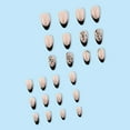 thumbnail image 4 of FCOGIN Long Square, 24 Pieces, Yellow, Opal, Shiny, Minimalism, Acrylic False Nail, Press on Nail, 4 of 6