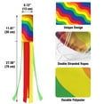 thumbnail image 2 of WIRESTER 40" Wavy Rainbow Windsock Banner Outdoor Hanging Decor for Wall Tree Front Patio Lawn Garden, 2 of 6