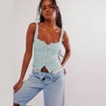 thumbnail image 4 of LYMAYTER Women Square Neck Tank Comfort Ventilate Tees for Female Summer Solid Color Cami Tops, 4 of 6