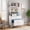 White, variant on Fnova 2-Drawer Vertical File Cabinet with 3-Tier Open Shelves, 61" Tall Locking Filing Cabinet Printer Stand for Home Office