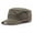 Green, variant on Military Cadet Army Cap for Men Women, Washed Cotton Twill Vintage Adjustable Flat Top Peaked Hat Casual Outdoor Daily Wear