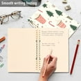 thumbnail image 4 of FORMRS 1-Subject Spiral Notebook 8" x 5" College Ruled 60 Refillable Sheet, 2 Pack, Beige Christmas Cups, 4 of 7