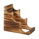 thumbnail image 5 of Portabotellas de madera, expositor para bar, despensa, escritorio, etc. 3 ranuras marrón, 5 of 9