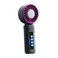 thumbnail image 4 of Ventilador de mano, ventilador personal con pantalla digital, recargable por USB, mini ventilador de mano Gris, 4 of 9