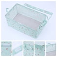 thumbnail image 2 of Unique Bargains Fabric Storage Bins with Handles Collapsible Basket Green Not Lids, 2 of 7