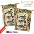 thumbnail image 3 of Breeze Decor BD-WL-H-110108-IP-BO-D-US18-SB 28 x 40 in. Ducks & Geese Nature Wildlife Impressions Decorative Vertical Double Sided House Flag, 3 of 4