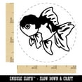 thumbnail image 2 of Lionhead Fancy Pet Goldfish Rubber Stamp for Scrapbooking Crafting Stamping - Small 3/4 Inch, 2 of 7