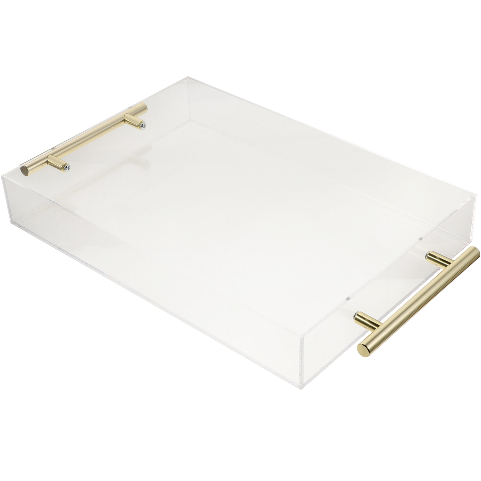 NUOLUX Acrylic Serving Tray Handle Clear Acrylic Serving Tray Snack