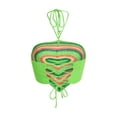 thumbnail image 3 of Qiylii Women's Halter Crop Cami Tops, Sleeveless Heart Print Crochet Camisole, 3 of 8