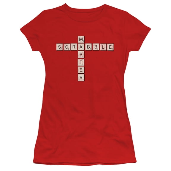 Scrabble Scrabble Master S/S Junior Women's T-Shirt Sheer Red