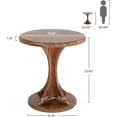 thumbnail image 2 of Tribesigns Round End Side Table, Wood Small Sofa Chair Side Table for Living Room, 2 of 7