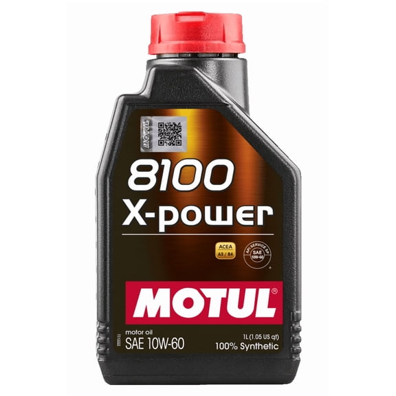 Motul 8100 Series 10W-60 Full Synthetic Motor Oil, 1 Liter