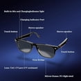 thumbnail image 3 of Gafas Inteligentes, Bluetooth 5.3, Altavoz Open Ear, Lentes Bloqueo Luz Azul, IP65, Asistente de Voz, 3 of 6