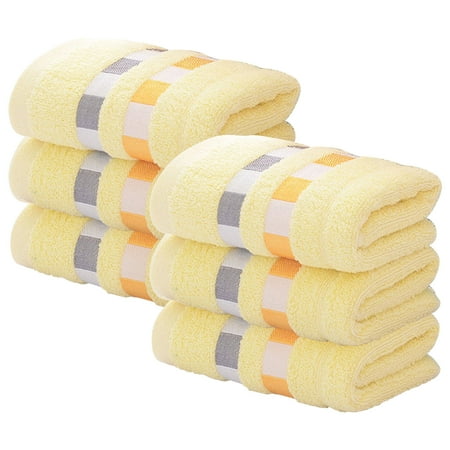 

TANGNADE Home Textiles 6PC Towel Absorbent Clean And Easy To Clean Cotton Absorbent Soft Suitable For Kitchen Bathroom Living Room Towel A
