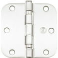 thumbnail image 2 of Stone Harbor Hardware 3-1/2" Ball-Bearing Door Hinges, 5/8" Radius Corner, Satin Nickel, 3-Pack, 2 of 4